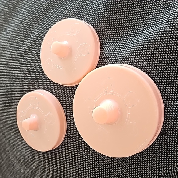 Vintage "Round the Clock with Baby" Jar and Tray set. PINK. Pristine condition. - Picture 6 of 12